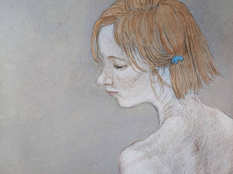 Original Nude Drawing by Natalie Levkovska