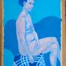 Real view of the drawing "Blue Gerda".