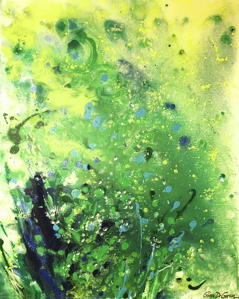 In the Green Garden Painting by Gina De Gorna Saatchi Art