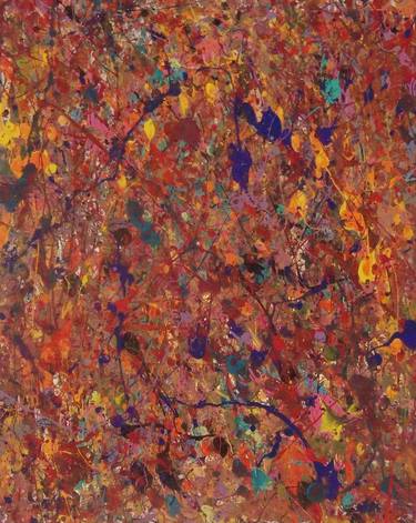 Original Abstract Expressionism Abstract Painting by Tim Fabian