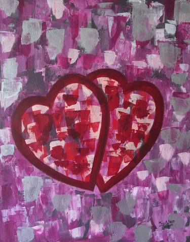 Print of Abstract Love Paintings by Maneet Kaur