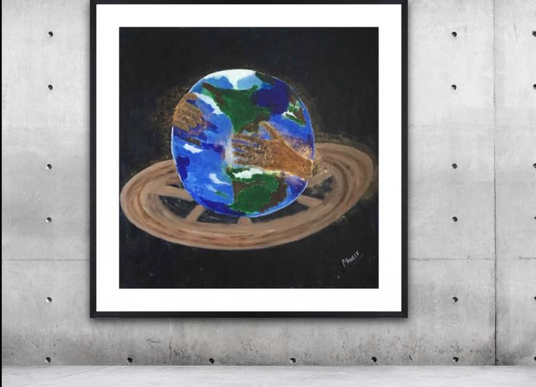 Original Art Deco World Culture Painting by Maneet Kaur