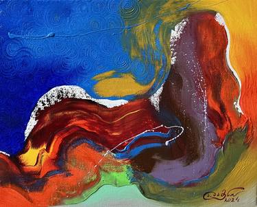 Original Abstract Painting by Angelina Damenia