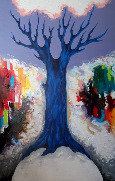 Original Conceptual Tree Paintings by Angelina Damenia