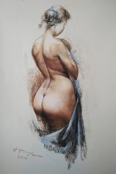 Print of Realism Body Drawings by Gela Philauri