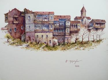 Print of Realism Architecture Drawings by Gela Philauri