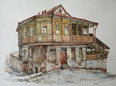 Print of Realism Architecture Drawings by Gela Philauri