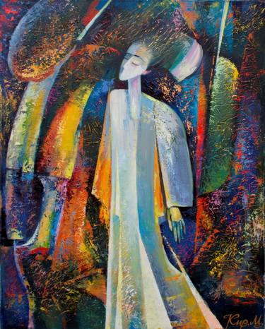 Print of Abstract Women Paintings by Mykhaylo Kyrylenko