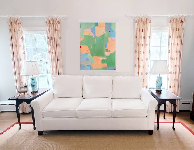 Original Abstract Landscape Painting by Christine Frisbee