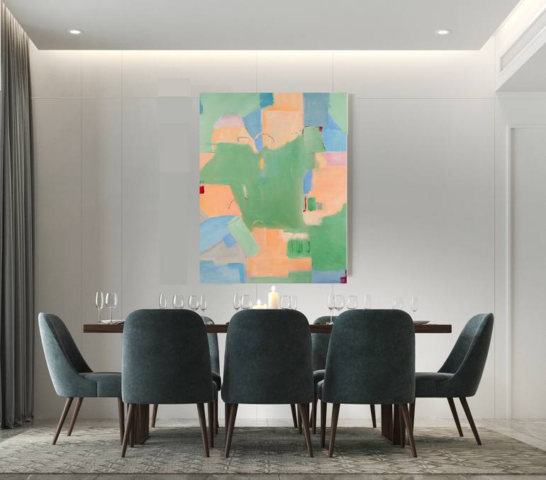 Original Abstract Landscape Painting by Christine Frisbee