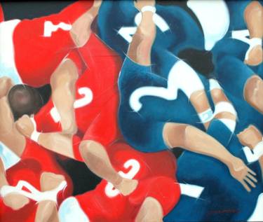 Original Impressionism Sport Paintings by James L Curran