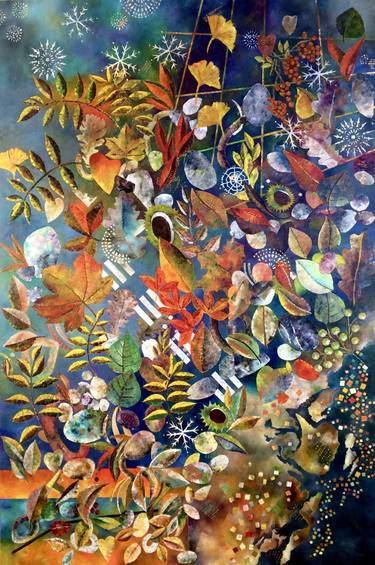 Original Expressionism Seasons Paintings by Sabine Abraham