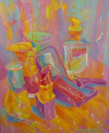 Original Expressionism Still Life Paintings by Gina Valenti-Lazarchik