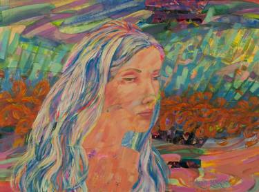 Print of Expressionism Portrait Paintings by Gina Valenti-Lazarchik