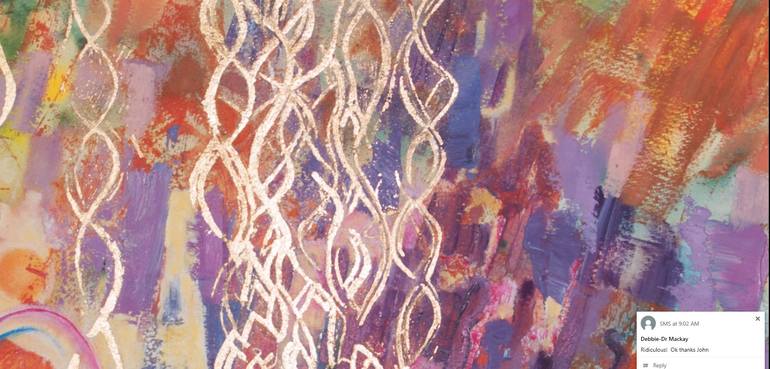 Original Abstract Religious Painting by Gina Valenti-Lazarchik