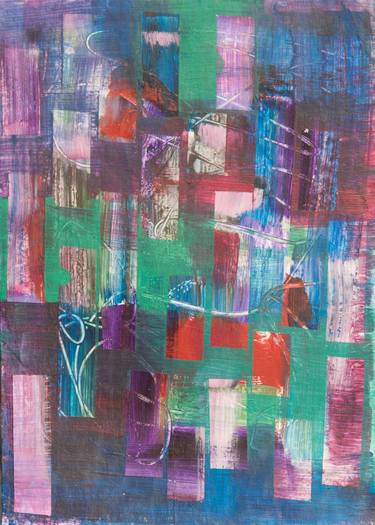 Original Modern Abstract Paintings by Gina Valenti-Lazarchik