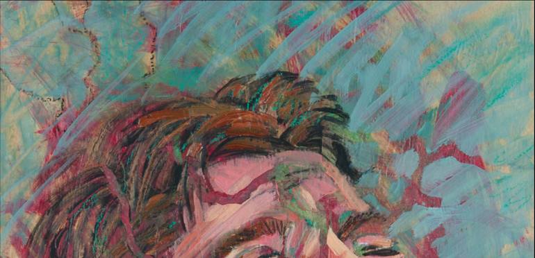 Original Expressionism People Painting by Gina Valenti-Lazarchik