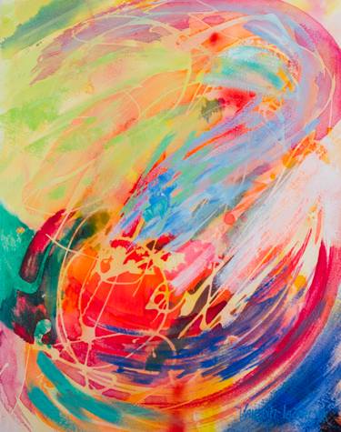 Original Modern Abstract Paintings by Gina Valenti-Lazarchik