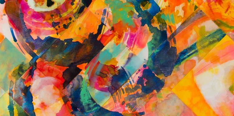 Original Modern Abstract Painting by Gina Valenti-Lazarchik
