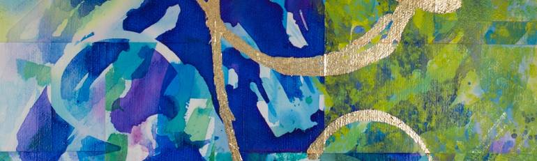 Original Modern Abstract Painting by Gina Valenti-Lazarchik