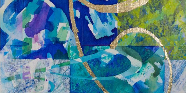 Original Modern Abstract Painting by Gina Valenti-Lazarchik