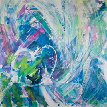 Original Modern Abstract Paintings by Gina Valenti-Lazarchik