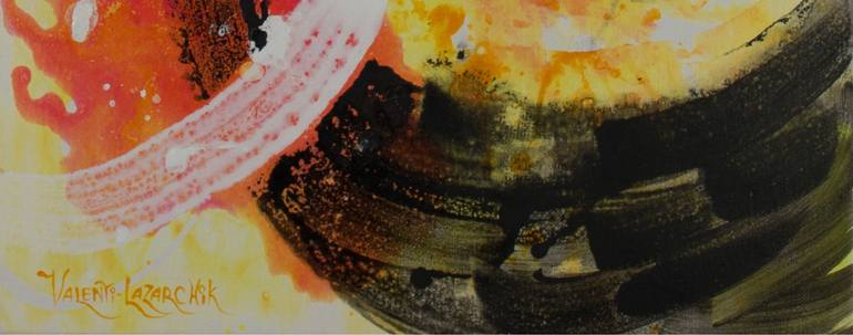 Original Abstract Expressionism Abstract Painting by Gina Valenti-Lazarchik