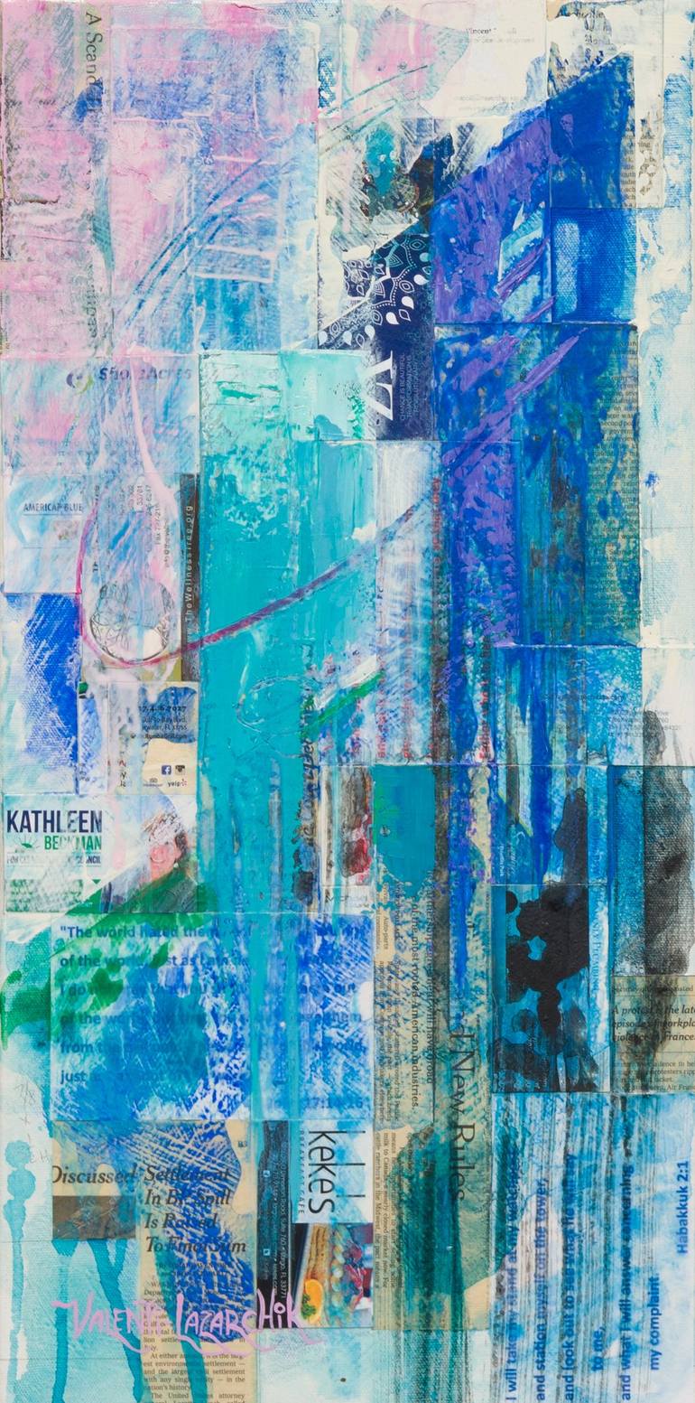 Print of Modern Abstract Painting by Gina Valenti-Lazarchik