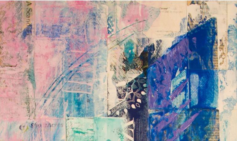 Original Abstract Expressionism Abstract Painting by Gina Valenti-Lazarchik