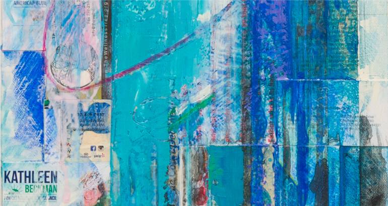 Original Abstract Expressionism Abstract Painting by Gina Valenti-Lazarchik