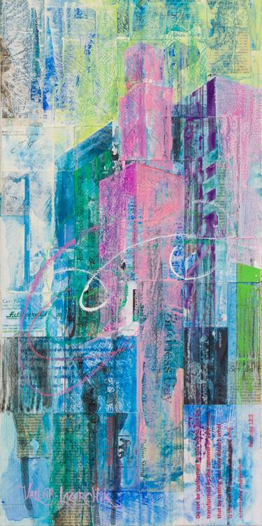 Original Modern Abstract Paintings by Gina Valenti-Lazarchik