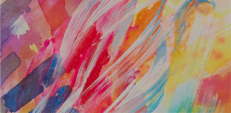 Original Abstract Expressionism Abstract Painting by Gina Valenti-Lazarchik