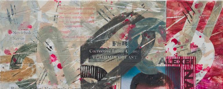 Original Conceptual Abstract Painting by Gina Valenti-Lazarchik