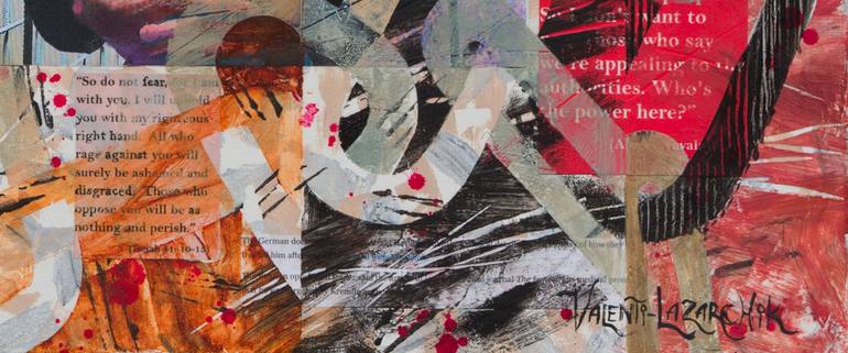 Original Conceptual Abstract Painting by Gina Valenti-Lazarchik