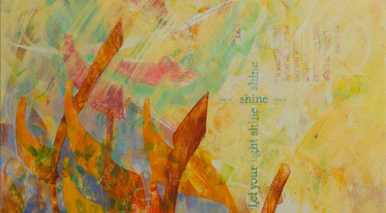 Original Abstract Expressionism Abstract Painting by Gina Valenti-Lazarchik