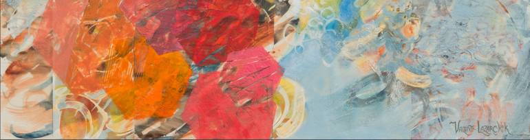 Original Abstract Expressionism Abstract Painting by Gina Valenti-Lazarchik