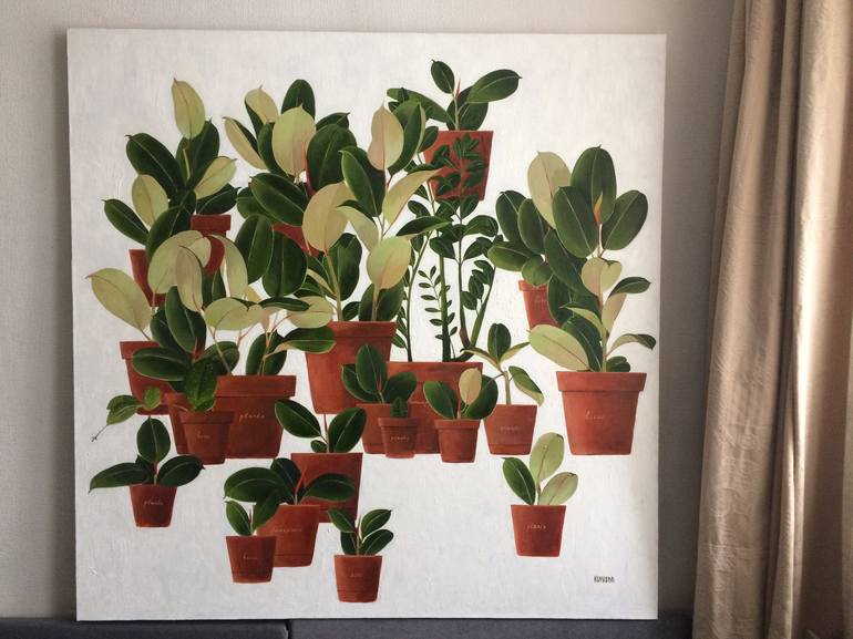 Original Fine Art Botanic Painting by Kseniya Berestova