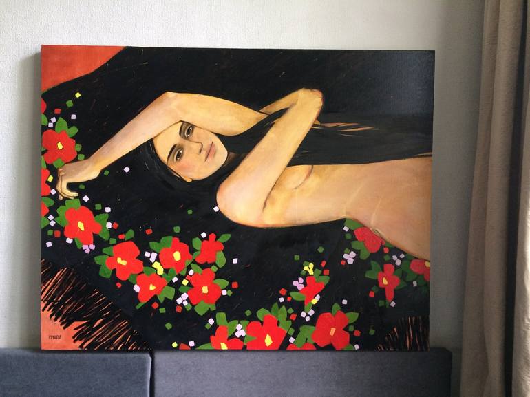 Original Fine Art Erotic Painting by Kseniya Berestova