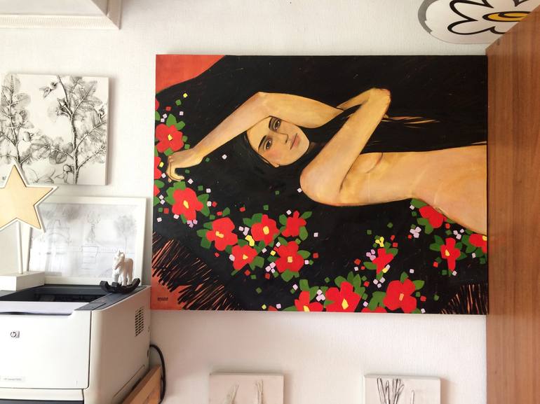 Original Fine Art Erotic Painting by Kseniya Berestova