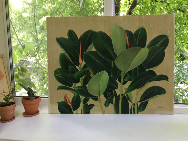 Original Fine Art Botanic Painting by Kseniya Berestova