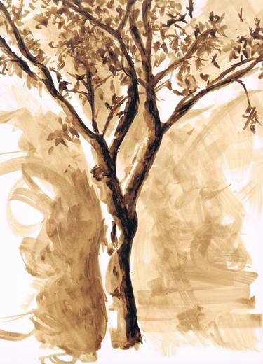 Print of Fine Art Tree Paintings by Natalia Sanchis Martínez