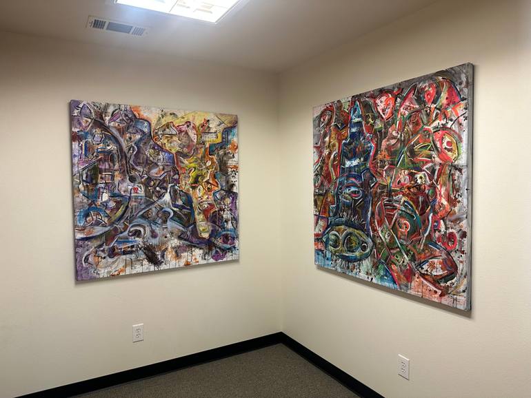 Original Abstract Expressionism Abstract Painting by Jason Stallings