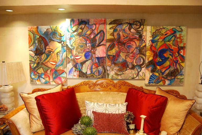 Original Abstract Expressionism People Painting by Jason Stallings
