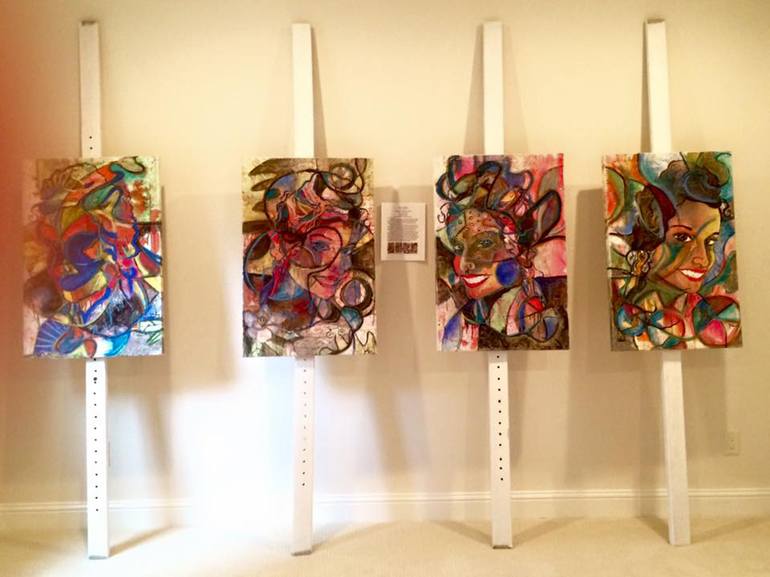 Original Abstract Expressionism People Painting by Jason Stallings