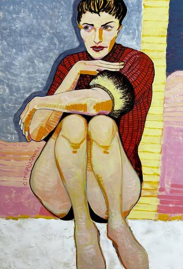 Original Contemporary Women Painting by Otar  Imerlishvili
