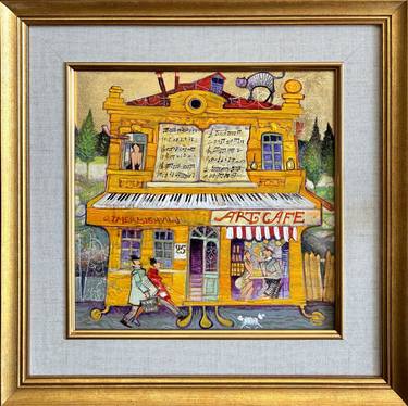 Original Realism Music Painting by Otar  Imerlishvili
