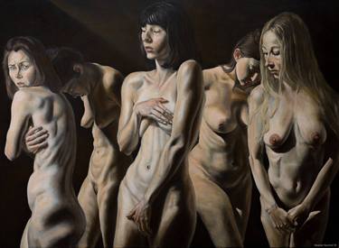 Original Nude Painting by Marek Valovič