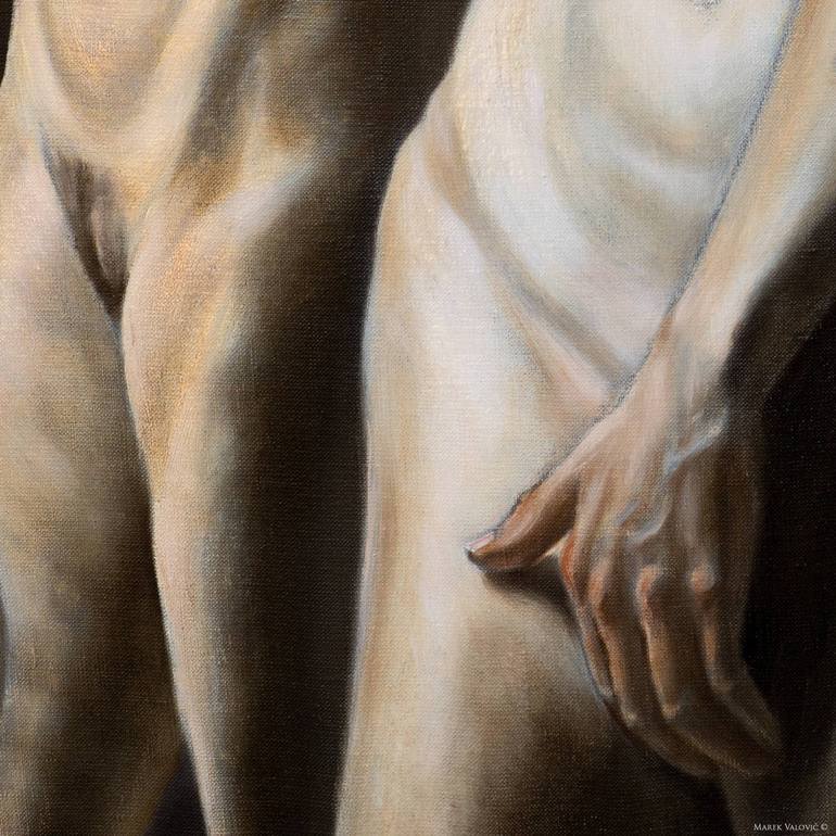Original Baroque Nude Painting by Marek Valovič