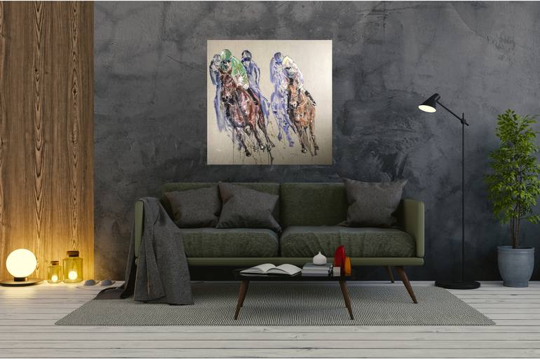 Original Figurative Horse Painting by Louise Luton