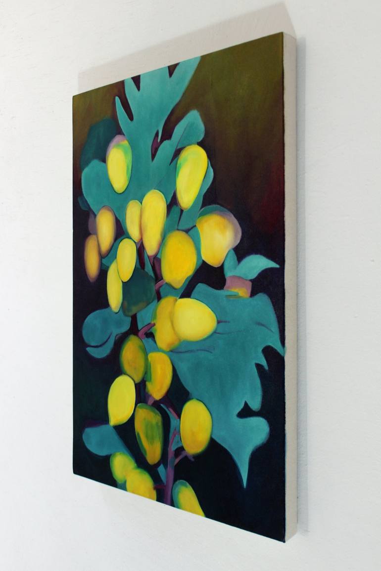 Original Geometric Botanic Painting by Benjamin Stephenson